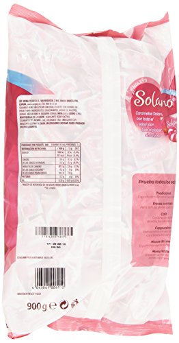 Solano - Fresas con Nata - Caramelo duro sin azúcar - 900 g