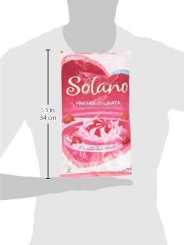 Solano - Fresas con Nata - Caramelo duro sin azúcar - 900 g