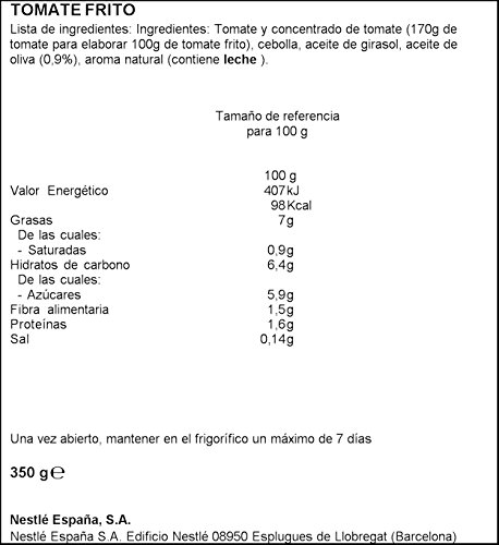 SOLIS Tomate Frito Estilo Casero 0% Sal y Azúcares Añadidos Frasco Cristal - Tomate sin gluten - 350 g - Pack de 6