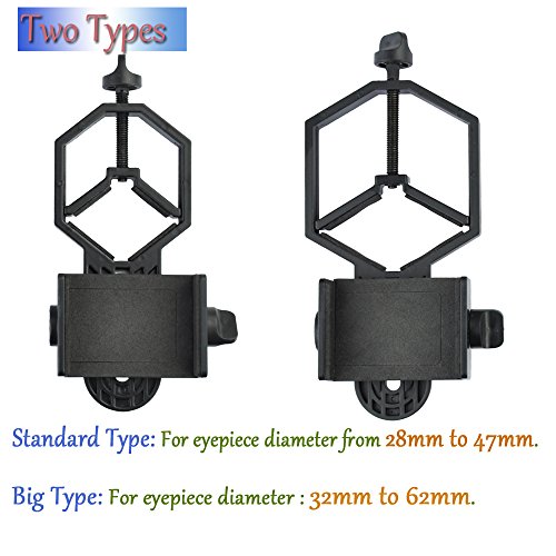 Solomark Universal Adaptador de Teléfono y Mount Soporte de trípode – Cámara de catalejo/Telescopio/Microscopio/Binocular