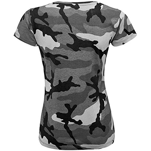 SOLS- Camiseta de Manga Corta Camo para Chica/Mujer (L) (Camuflaje)