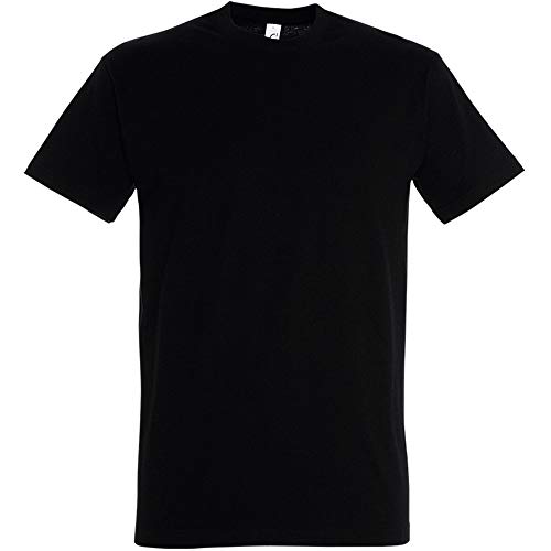 SOLS - Camiseta de Manga Corta Modelo Imperial para Hombre (Mediana (M)) (Verde Ejercito)