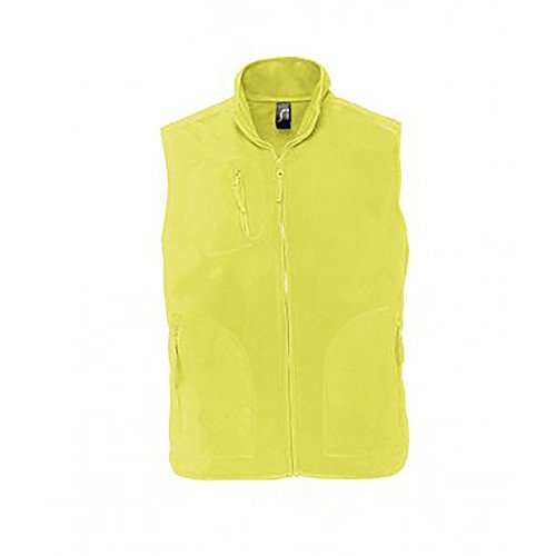 SOLS - Chaleco polar anti-bolas Modelo Norway Unisex (4XL/Amarillo Neón)