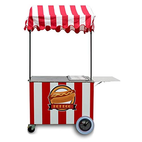 Solycarpa Carrito para Hot Dog, Carrito Venta Ambulante, Hot Dog, Perritos Calientes, Carritos para Perritos Calientes, Carrito Hot Dog, Carrito de Perritos Calientes, Carrito de Hot Dog,