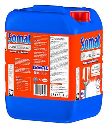 Somat Professional Detergente Líquido para lavavajillas máquina profesional, 8KG