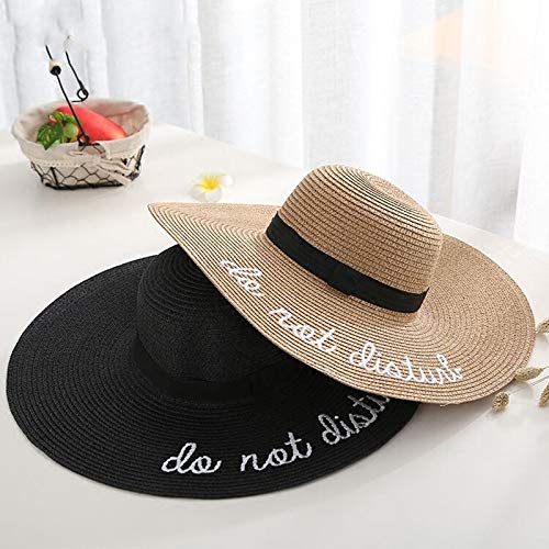 Sombrero De Playa para Gorra Bordada De ala Grande para Mujer, Sombrero De Paja De Verano, Sombreros Juveniles para Mujeres, Sombreros para El Sol, Sombreros De Playa, Venta 5