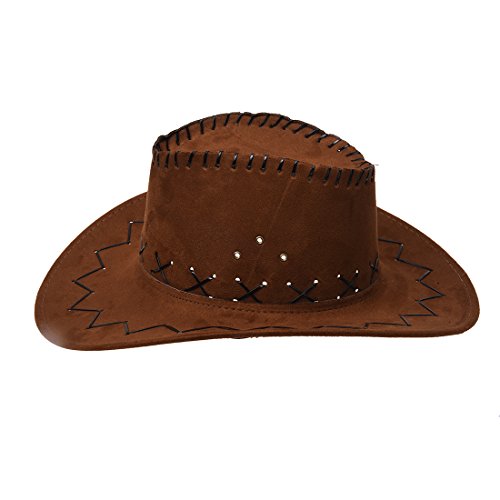 Sombrero de vaquero unisex, diseño retro, de Toogoo, color café