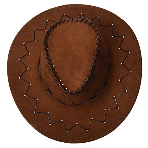 Sombrero de vaquero unisex, diseño retro, de Toogoo, color café