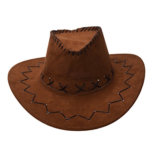 Sombrero de vaquero unisex, diseño retro, de Toogoo, color café