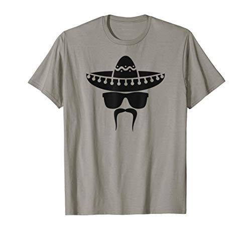 Sombrero y bigote mexicano del Cinco de Mayo Camiseta