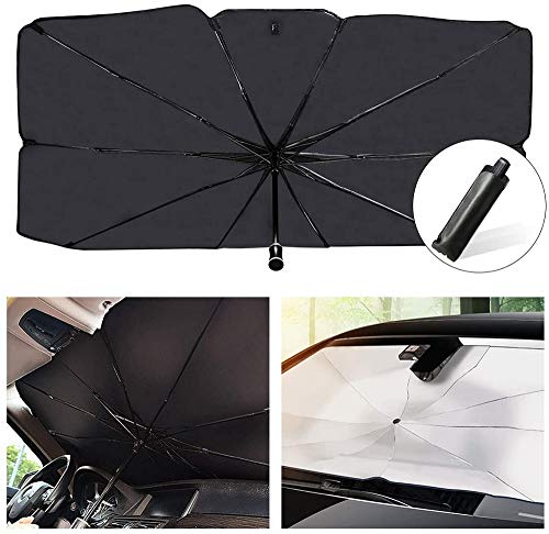 Sombrilla Plegable para el Parabrisas del Coche, Bloques Rayos UV Calor Protector de la Visera del Sol Paraguas del Reflector del Sol, Mantenga el vehículo más Fresco