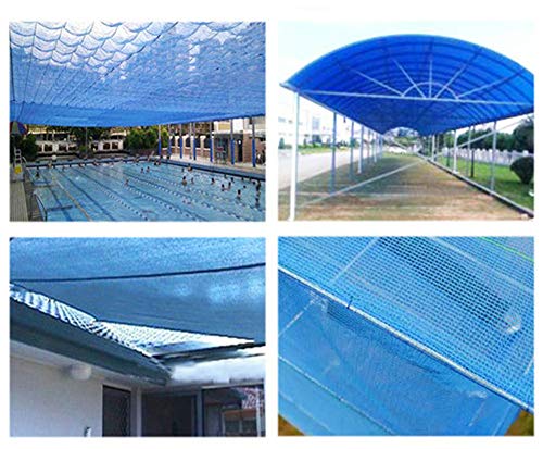 Sombrilla Tejado Exterior Toldos Terraza Malla Defensas UV Cobertizo Parasol Jardin Protección del Borde Sombra Balcón Jardín Coche Aislamiento,Azul,Disponible en una Variedad de tamaños