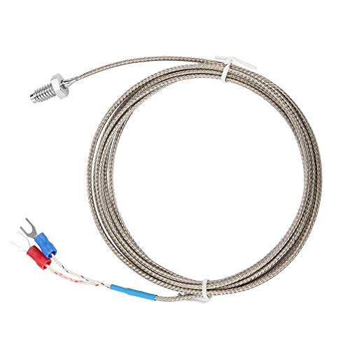 Sonda de medición de la temperatura de rosca de tornillo BSW de tipo M6 tipo cable de termopar(2M)