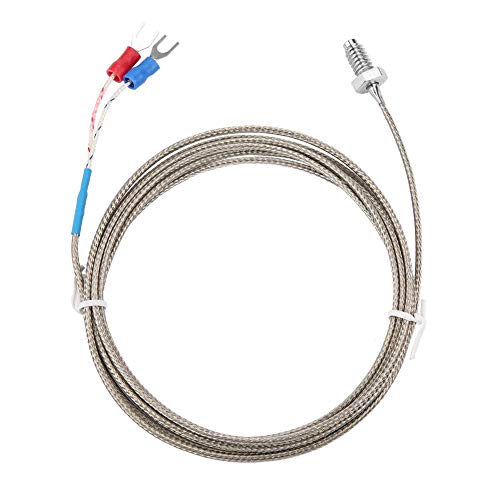 Sonda de medición de la temperatura de rosca de tornillo BSW de tipo M6 tipo cable de termopar(2M)