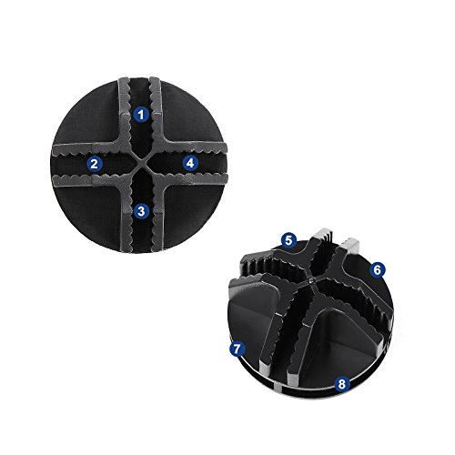 SONGMICS 20 x Pieza de unión Conector de plástico Accesorio para Armario Modular Negro ALPC0B-20