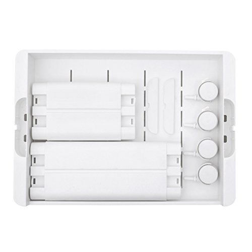 SONGMICS Carrito de Plástico con 3 Niveles, Estantería con Ruedas de PP, Organizador para Cocina y Baño, Estante de Almacenamiento, Blanco KSC01WT