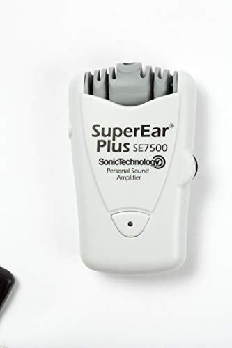 Sonic SuperEar Plus SE7500 amplificador de sonido personal con el caso, Auriculares y Discreet auriculares