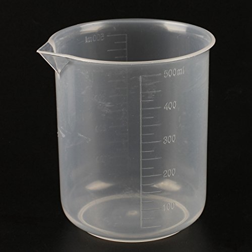 Sonline 50100150250 500 ml vaso de laboratorio de plastico transparente 5 PCs. Herramienta taza de medir