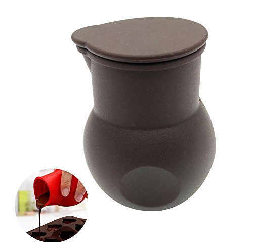 SONSMER - Olla de silicona antiadherente para derretir chocolate con mantequilla, calor, salsa de leche, horno microondas