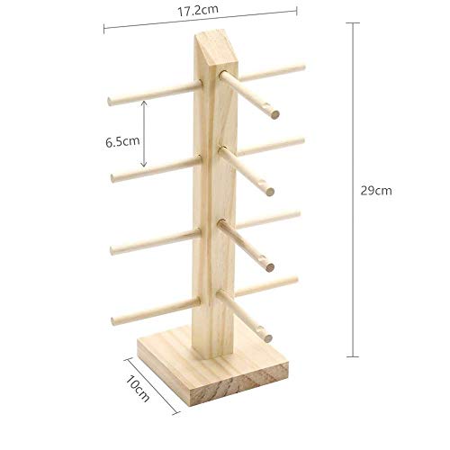 Soporte De Exhibición de Los Vidrios Gafas De Sol Creativas De Madera con Soporte para Gafas (4 pares de Anteojos), Soporte para Lentes para Almacenamiento y Presentación, Adecuado para Gafas de Sol