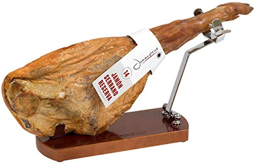 Soporte Jamonero Plegable Lacado Nogal con Gomas Antideslizantes - Jamonprive