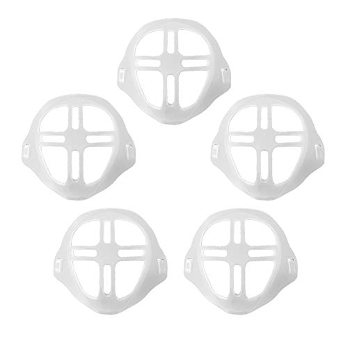 Soporte Para Mascarilla 3d, Marco De Soporte Interno Para Mascarilla, Facial De Silicona Lavable Reutilizable (5 Paquetes) (5 packs)