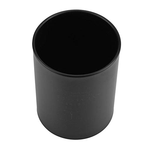 Soportes de utensilios de cocina para encimera, organizador de almacenamiento de cuchara de horquilla de palillos de acero inoxidable, 3.94 x 5.12in(Negro)