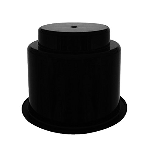 Sostenedor de Taza Bebida Soporte de Plástico Negro Universal para Barco Marino RV - 4 Piezas de sostenedor