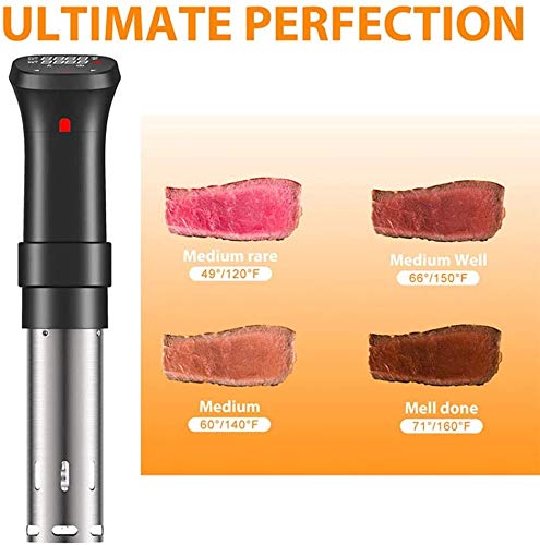 Sous Vide Circulador de Inmersión Cocinar calentador de inmersión de baja temperatura de cocción de la pantalla táctil LCD y temporizador digital for carne, huevo, 1100W