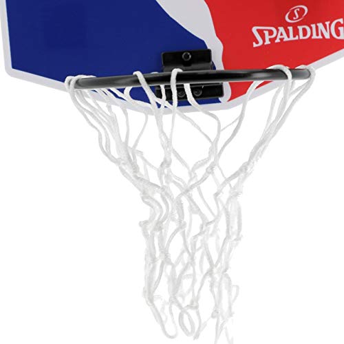 Spalding NBA Logoman (77-602Z) Minicanasta, Unisex niños, Azul/Rojo/Blanco, Talla Única