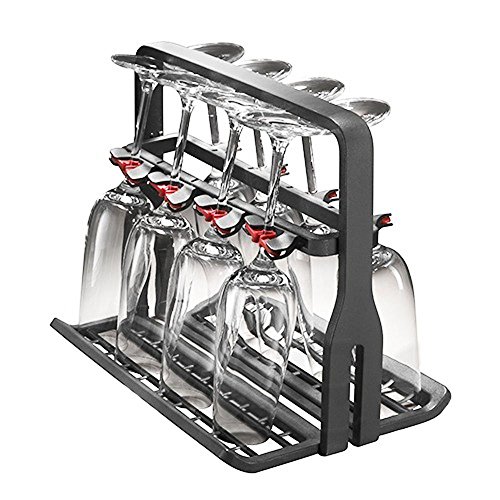 Spares2go Universal Copa de vino cesta lavavajillas Rack (8 vasos)