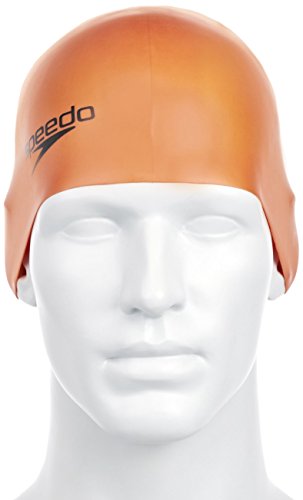 Speedo Badekappe Moud Cap AU - Ropa de natación con protección Solar para Hombre, Color Naranja, Talla DE: One Size