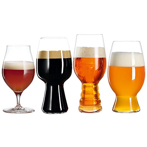 Spiegelau & Nachtmann 4991697 Tasting Kit Set/4 499/53 _ 51 _ 52 _ 21 Craft Beer Glasses UK/3, 4 Unidades, Transparente, 19.6 x 37,2 x 10.19 cm