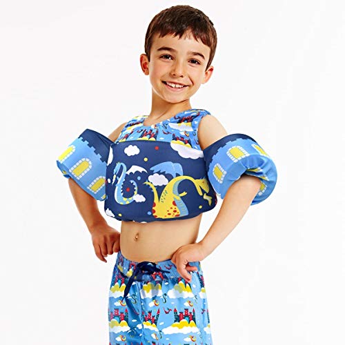 Splash About Chaleco Flotador, Unisex niños, Castles & Dragons, 2-6 Años