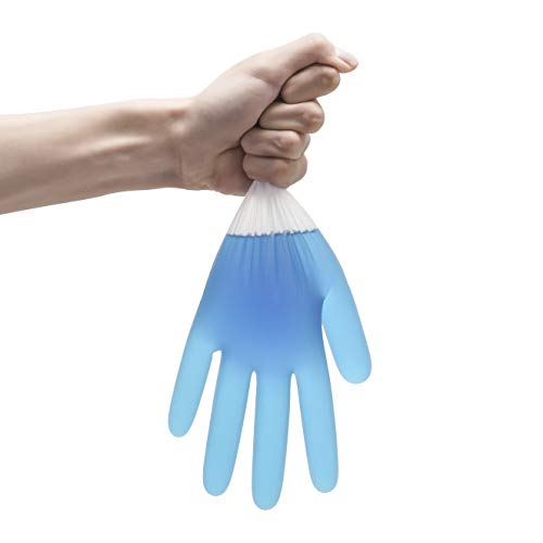 Splashes & Spills, Guantes Desechables no Médicos de Vinilo, Talla L, 100 Unidades por Caja