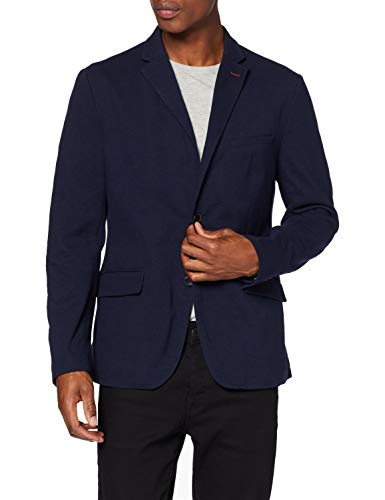 Springfield 4Ds-Blazer Pique Bas Chaqueta de Traje, Azul (Blue 11), 46 (Tamaño del Fabricante: S) para Hombre