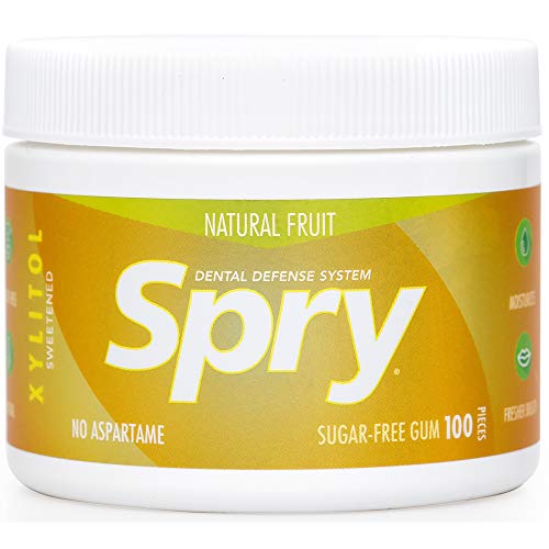 Spry Xylitol Gum Fresh Fruit 100 Count