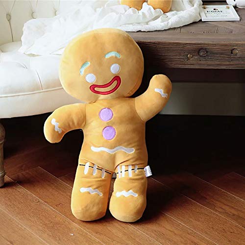 Spuik Hombre de pan de jengibre de juguete de felpa relleno suave almohada del sofá del animal relleno de Ragdoll Figurita galleta del hombre de la muñeca del amortiguador for la niña del cumpleaños d