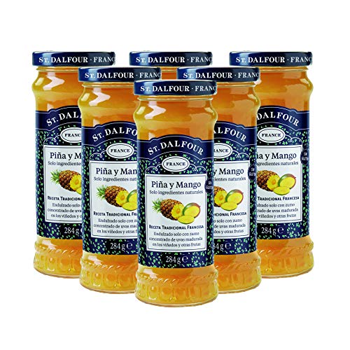 St. Dalfour Rapsodia de Frutas Mermelada de Piña y Mango - 6 Unidades de 284 g, Total: 1704 g