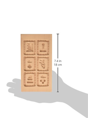 Städter 847040 springerles de Model Molde, Madera, marrón, 17,5 x 9,5 x 3 cm,