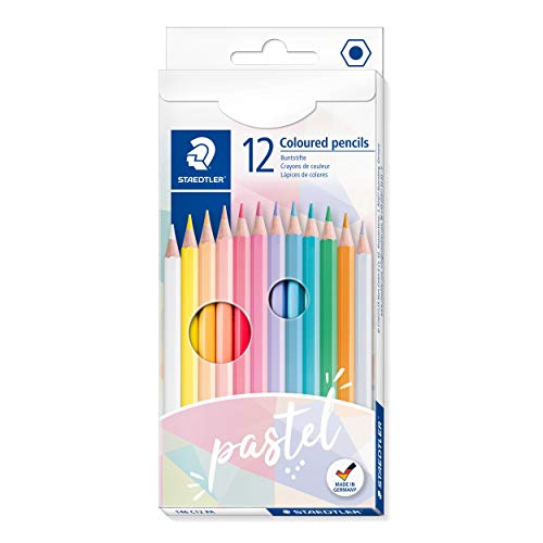 STAEDTLER 146 C12 PAST, Caja con 12 Lápices de Colores Pastel Surtidos