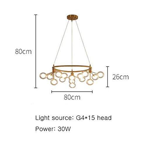 STAGE LIGHTING Candelabro Lámpara de techo Lámpara colgante Luz Sala de estar Decoración Dormitorio Cocinas Mesa de comedor Cafetería Restaurante LED Lámpara de metal Molecular de vidrio [Clase de ene