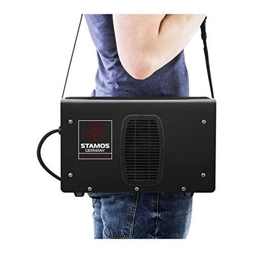 Stamos Germany Soldador Inverter Soldadora Equipo de Soldadura Electrodo MMA (250 A, Cables de soldadura de 8 m, Hot Start, Inverter IGBT, Electrodos de hasta Ø5 mm) PRO