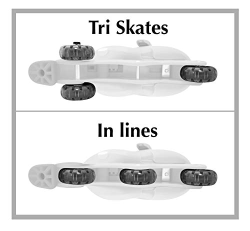 Stamp Sas- Frozen II Adjustable Two in One 3 Wheels Skate, Color Blue, 27-30 (RN244301)