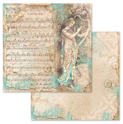 STAMPERIA INTERNATIONAL, KFT SBBL48 Pad DE Papel 12X12 10PK Music, Multicolor, Talla única