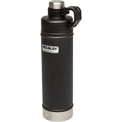 Stanley Classic aislado al vacío de acero inoxidable botella de agua – 0.70 L | color negro mate