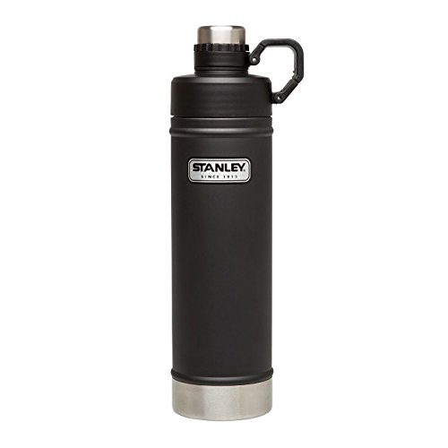 Stanley Classic aislado al vacío de acero inoxidable botella de agua – 0.70 L | color negro mate