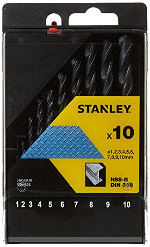 Stanley STA56030-QZ Cassette con 10 brocas HSS-R para metal