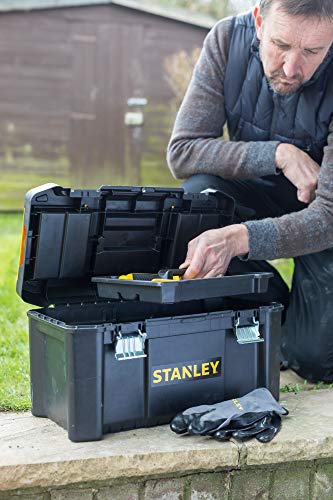 STANLEY STST1-75521 - Caja de herramientas de plastico con cierre metálico, 48.5 x 25 x 25 cm