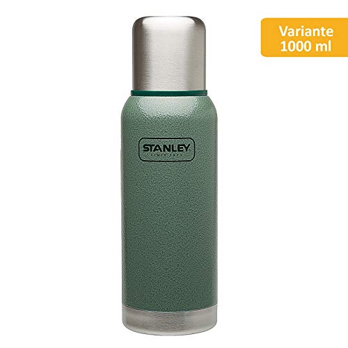 Stanley Termo De La Serie De Aventuras De 1.0 litros En Color Verde Hammertone Acero Inoxidable Aislamiento De Doble Pared Al Vacío Acero Inoxidable 18/8 Tapa Aislante A Prueba De Fugas Libre De Bpa